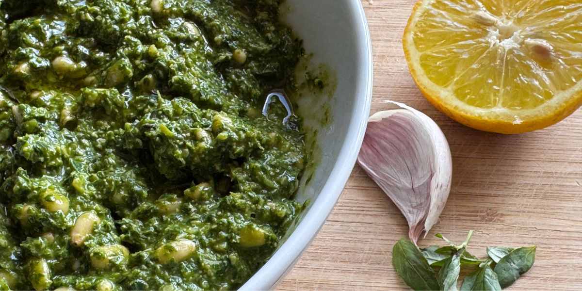 Truly Yummy Green Basil Pesto