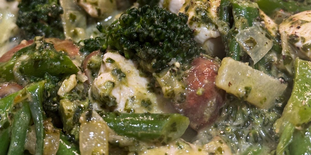 Truly Yummy Chicken Pesto Pasta