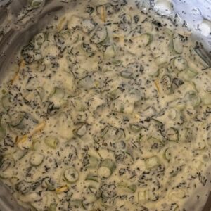 Potato Salad with mint and peas