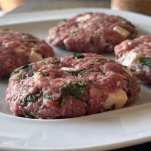 Feta lamb burgers