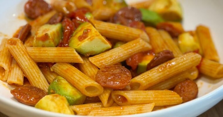 Truly Yummy Chorizo & Avocado Pasta